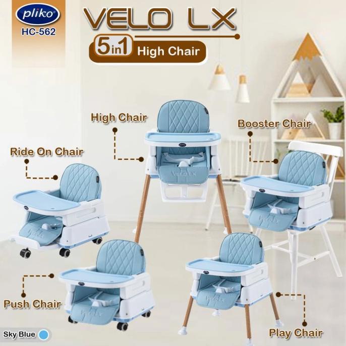 kursi makan bayi baby safe chair pliko velo