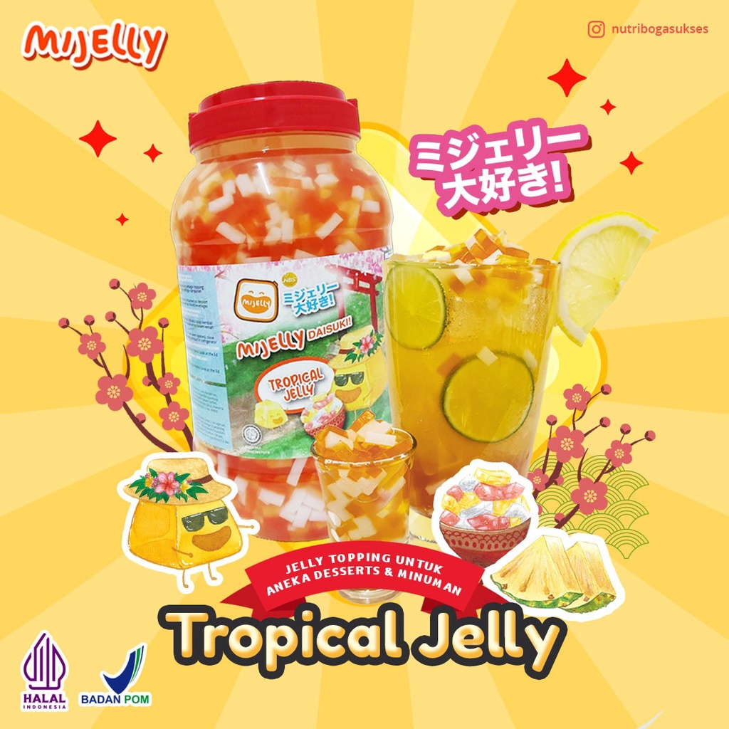 2 kg MIJELLY TROPICAL JELLY (topping minuman)