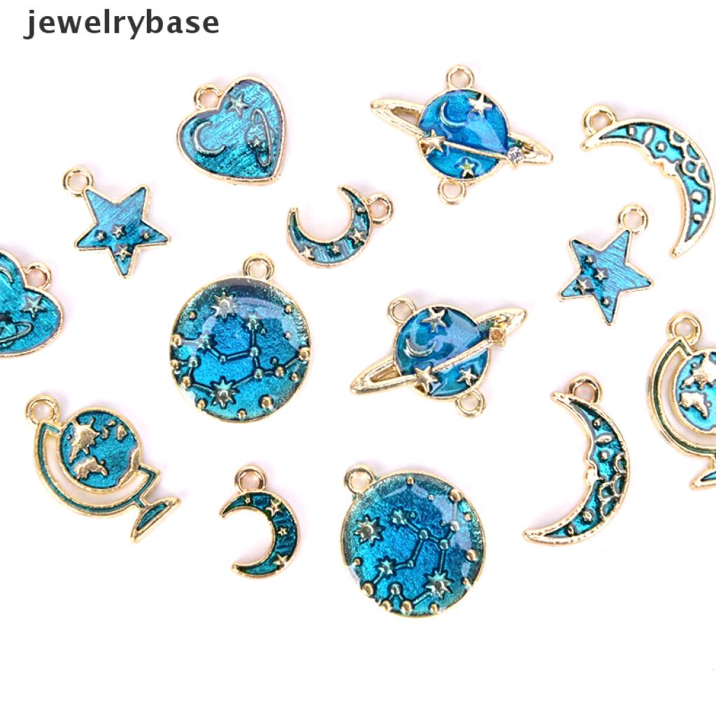 10pcs / Set Liontin Enamel Alloy Seri Universe Untuk Kerajinan Perhiasan Charms