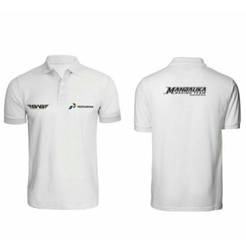 kaos kerah Mandalika Racing Team