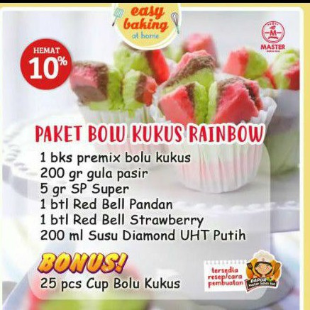 

Paket Bolu Kukus Rainbow