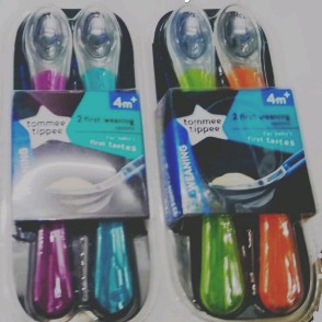 TOMMEE TIPPEE 2 FIRST WEANING SPOONS 4M+