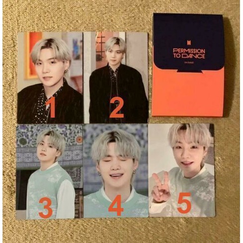 BTS MPC PTD Yoongi - BTS Official Mini Photocard PC Yoongi Permission To Dance