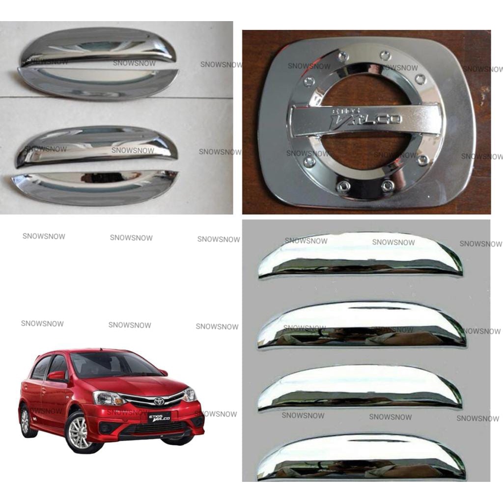 Paket Outer Handle Tank Cover Toyota Etios Chrome