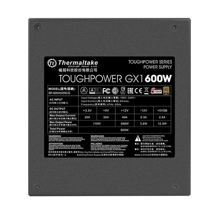 Thermaltake Power Supply Toughpower GX1 600W Gold