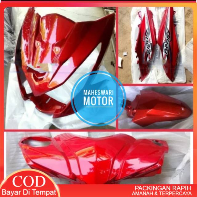 Cover Body Motor Beat FI , Full Body Halus Beat Fi Esp 2013 - 2015. Merah TERLARIS
