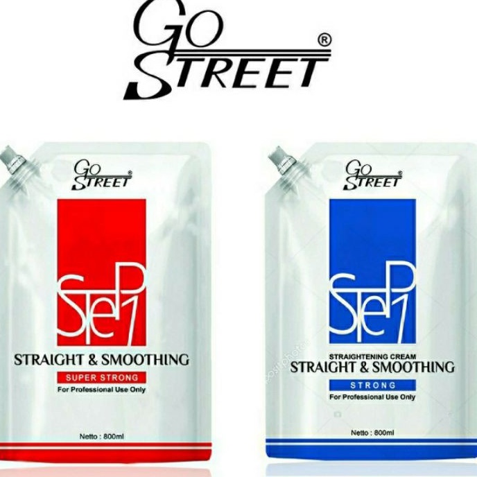 GO STREET STEP 1 Smoothing Pelurus Rambut 800ml