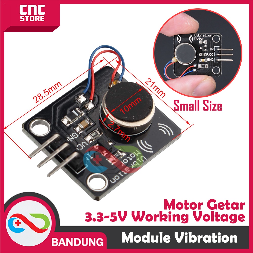 MODULE VIBRATION MOTOR GETAR DC 3V-5V INDIKATOR GETAR GETARAN VIBRATOR