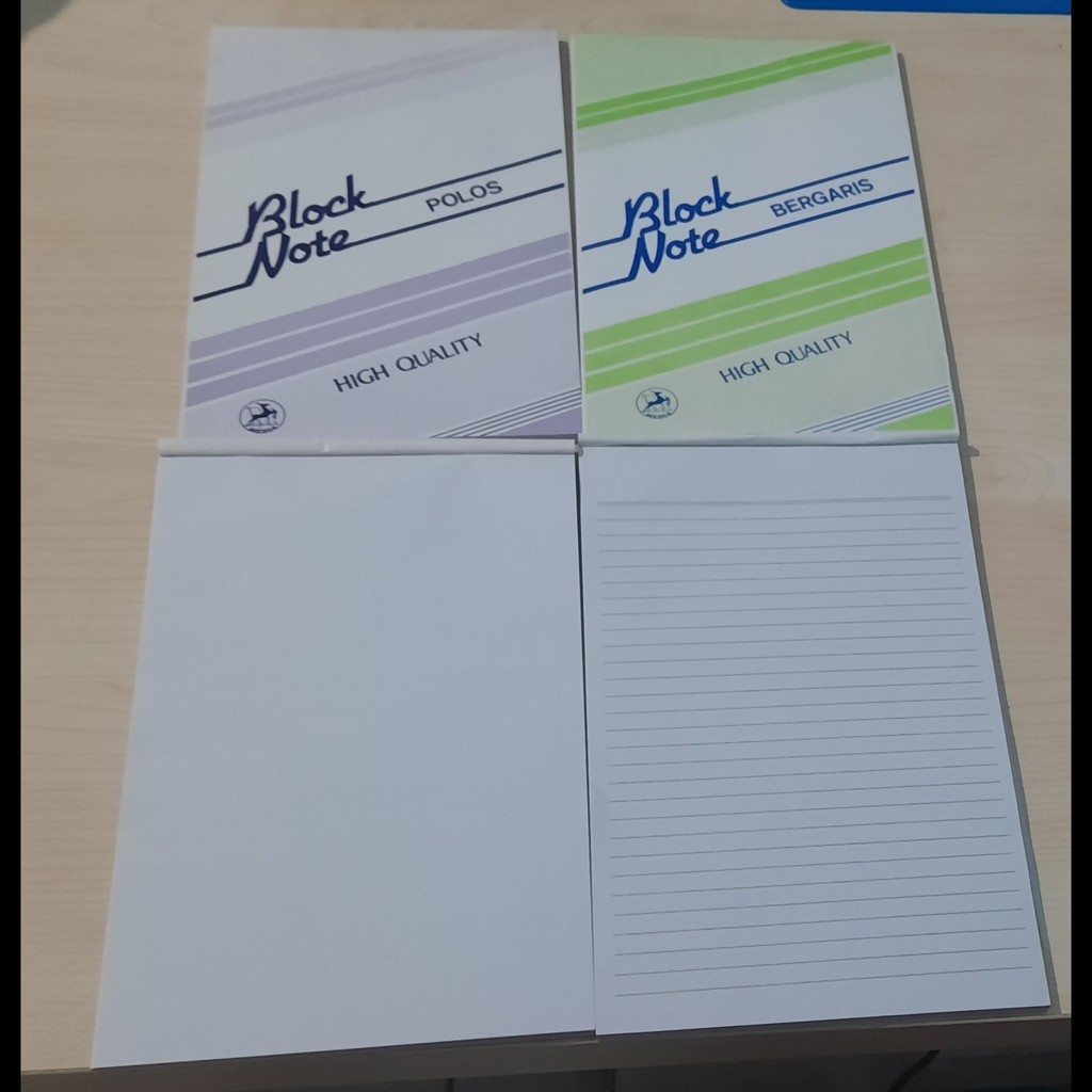 

1 Lusin/ 12 Notes Buku Notes Catatan A5 Block Note Office Media Polos & Bergaris