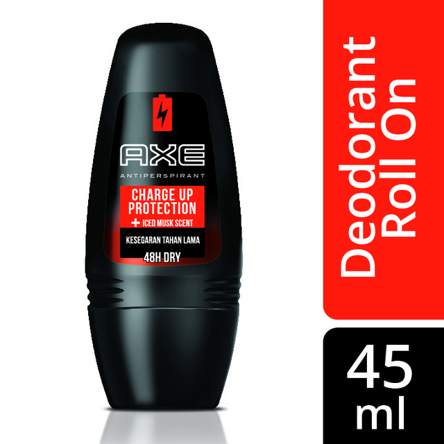 Jual Axe Deodorant Roll On Charge Up Protection Anti Bakteri 45 ml