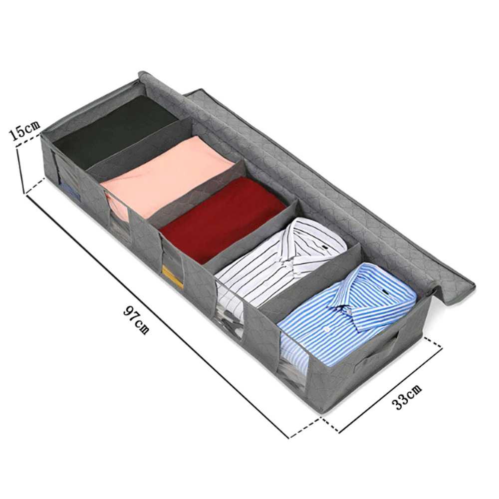 Rak Pakaian Lipat Minimalis Folding Storage Organizer Box Rack Tempat Penyimpanan Baju Serbaguna