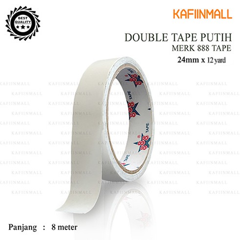 FULL Double Tape 24mm*12Y 12mm*12Y Tisue 888 tape Isolasi double tape