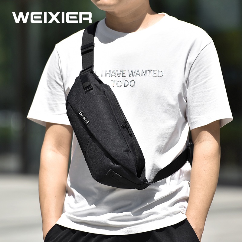 WEIXIER Y9573 Tas Selempang Pria Waistbag Anti Air WK-SBY