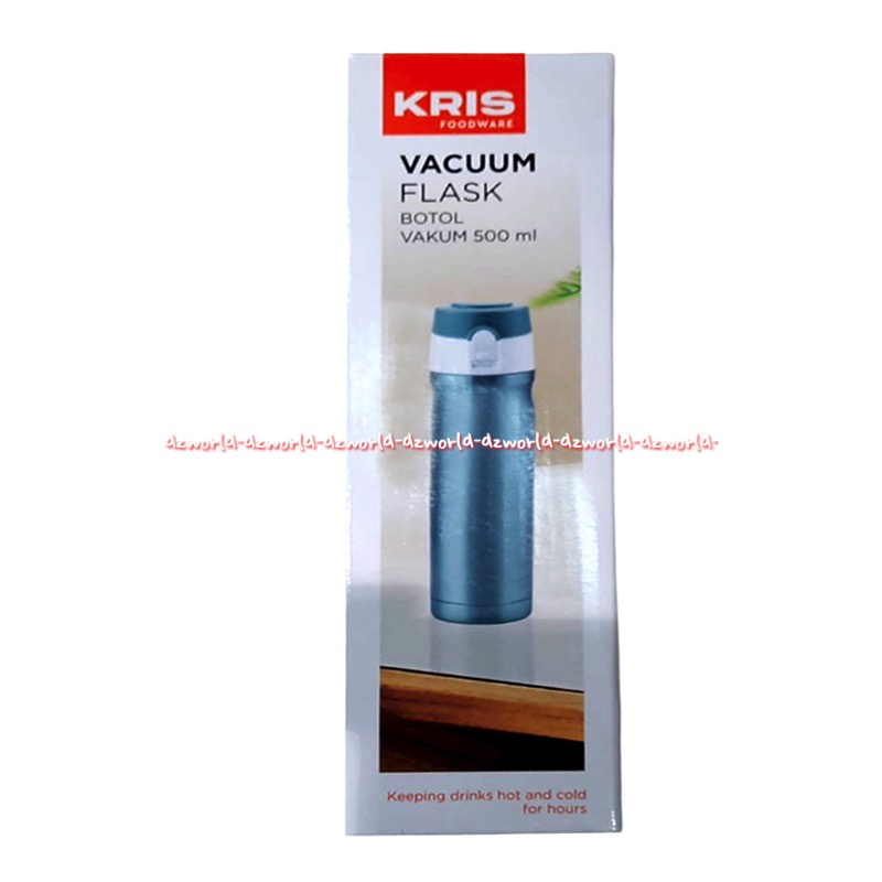 Kris Thermal Vacuum Flask Blue 500ml Botol Minum Panas Dingin Tosca Termos Toska 500 ml