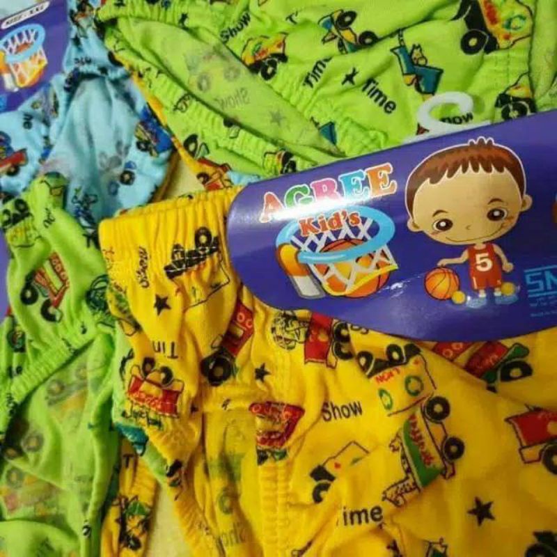 Celana Dalam Anak Cowok | agree kids AK 023 | 3 Pcs*