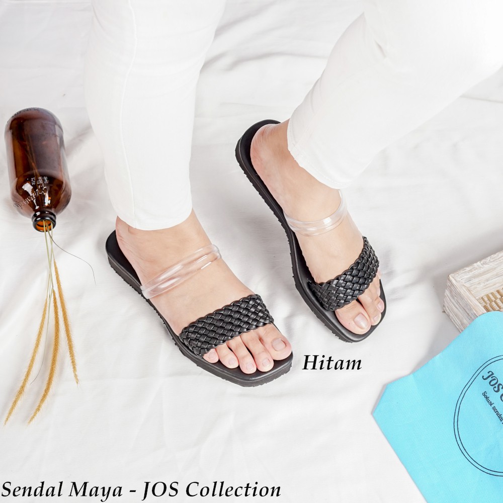 Sandal Wanita Model Slop Tali Mika - Maya by JOS Collection