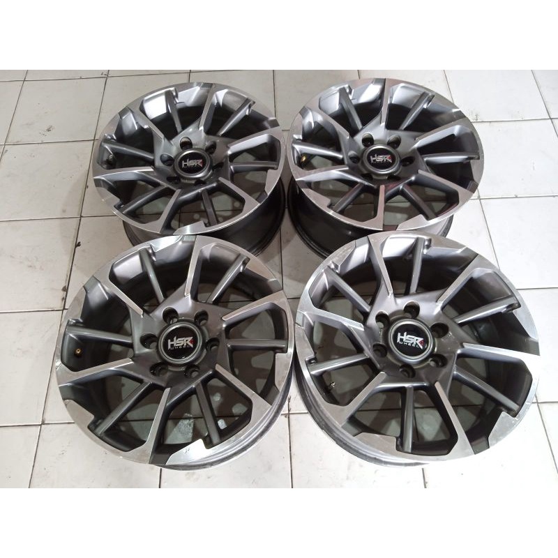 velg second Racing HELLO HSR Ring 18 pcd 6x139 lebar 8 Pajero Fortuner