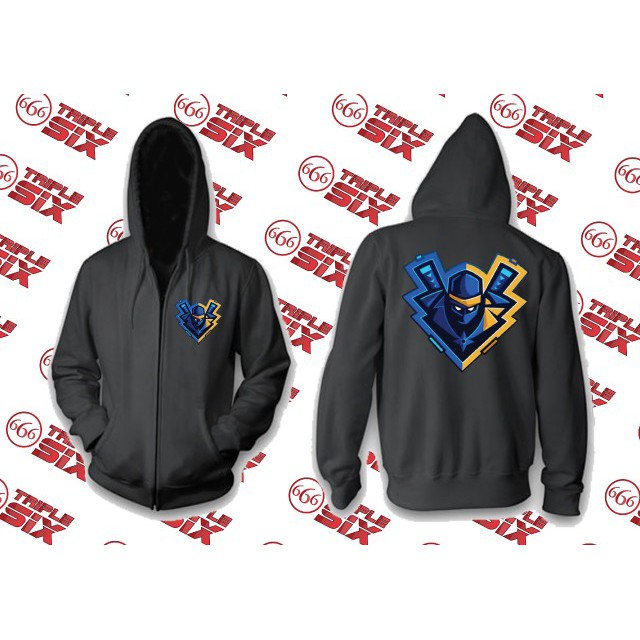 Jaket Hoodie Zipper Fortnite Streamer Ninja