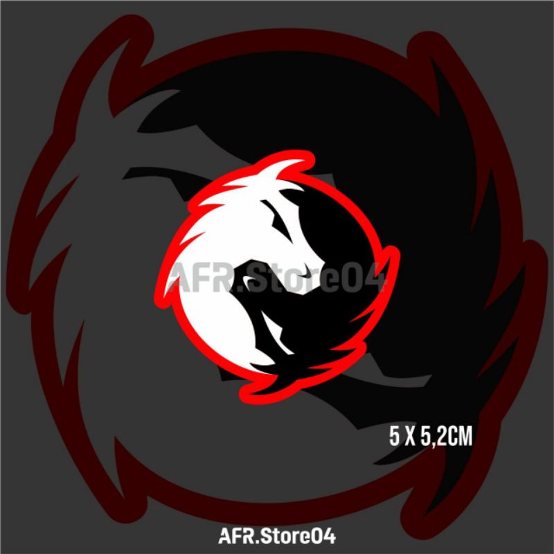 Sticker Stiker Kuda yin yang Dovizioso