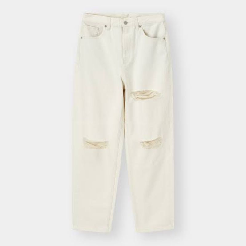 GU uniqlo  sobek ripped jeans