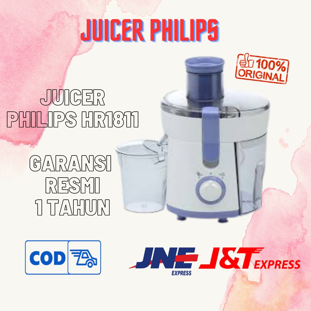 JUICER PHILIPS HR1811 ALAT PEMBUAT JUS TANPA AMPAS BAGUS TERBAIK PORTABEL PHILIPS