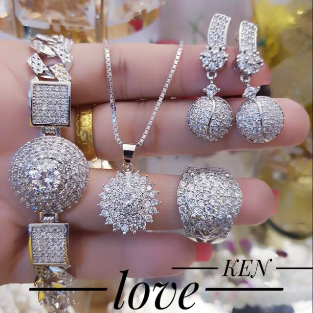 Xuping set perhiasan lapis emas 24k 2218