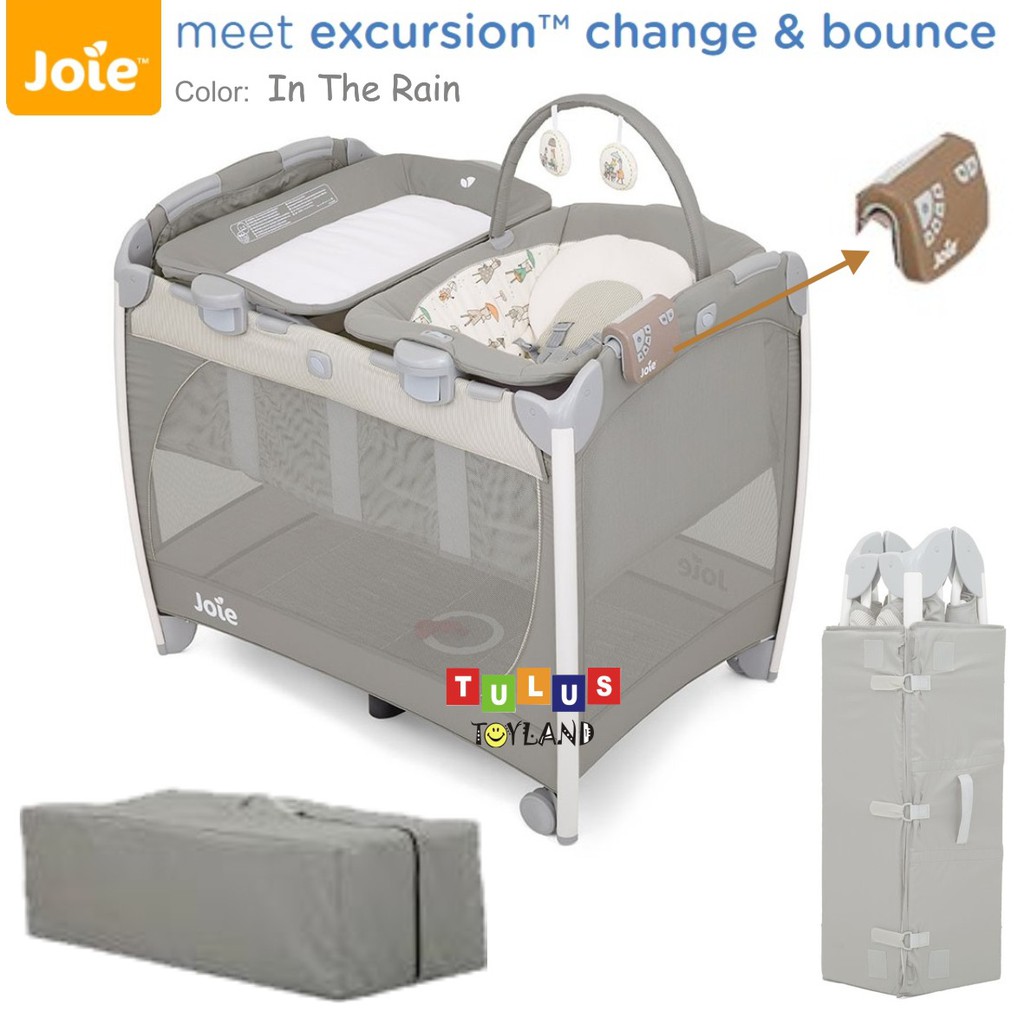 Box Baby Joie Excursion Change and Bounce Travel Cot Tempat Tidur Bayi Premium