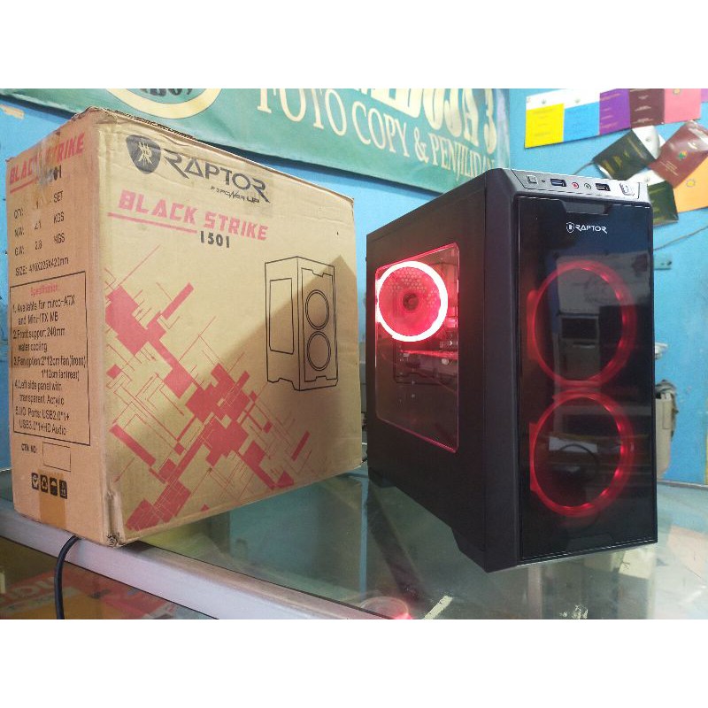 PC GAME/DESAIN CORE I7 RAM 8GB SSD 120GB VGA CARD