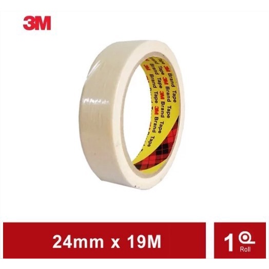 3M MaskingTape 2210 Paper Tape Lakban Kertas 24 mm x 20 Yard Original