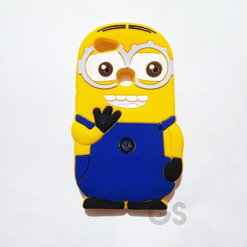 Silikon 3D karakter Silicon VIVO V7 silikon tebal karakter lucu / case anak anak warna biru / pelindung hp