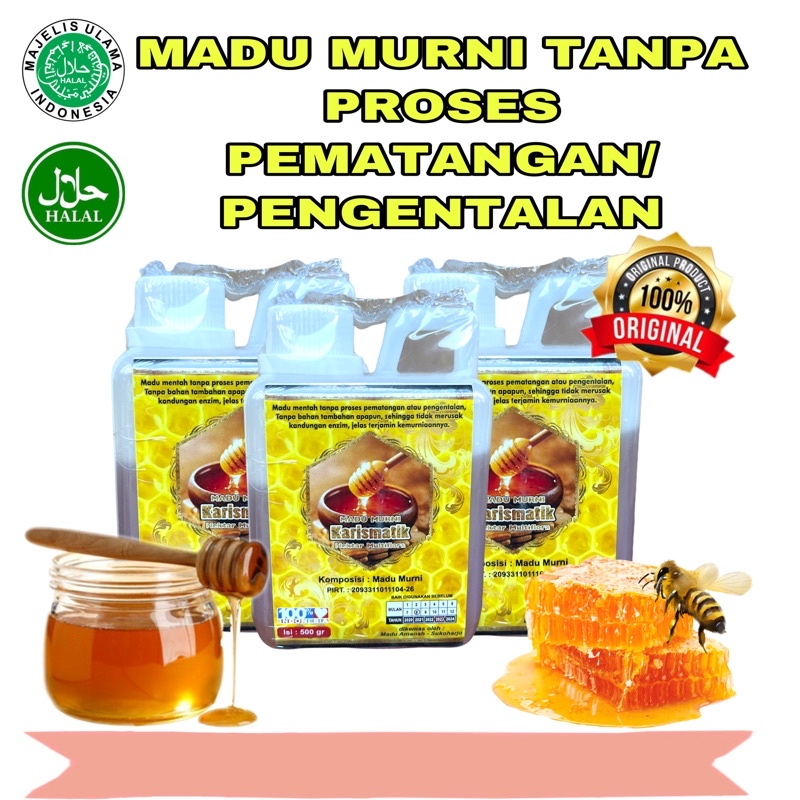 

Madu Murni Multiflora Kharismatik 500gram