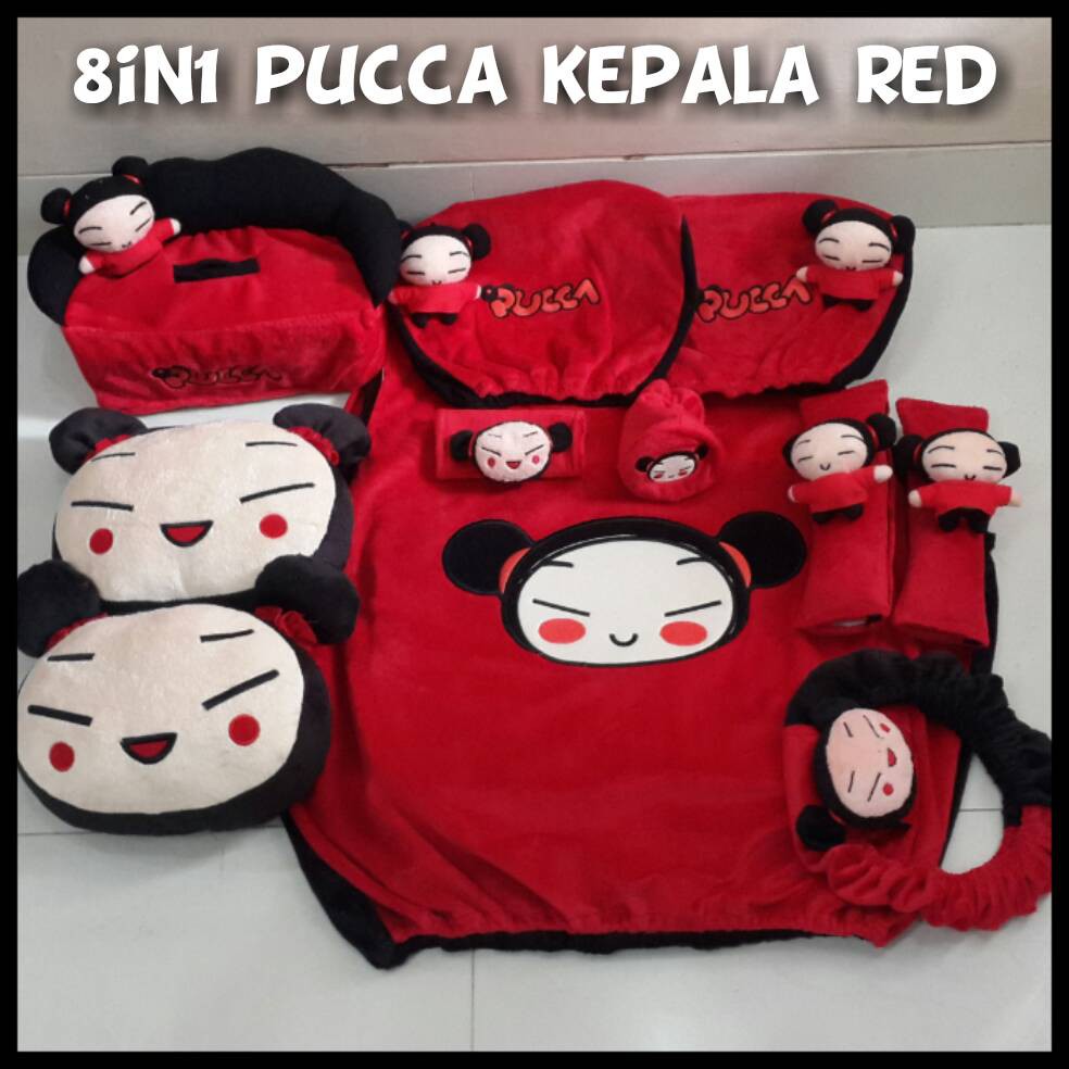 Bantal Mobil 8in1 Boneka Kepala Pucca