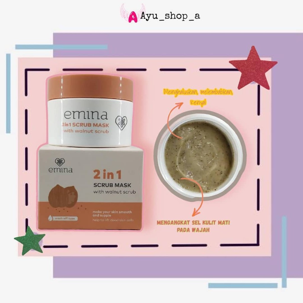 Emina 2 In 1 Scrub Mask