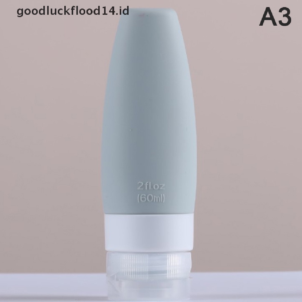 [OOID] 1pc 60/90ML Silicone Refillable Bottle Empty Travel Portable Packing Press ID