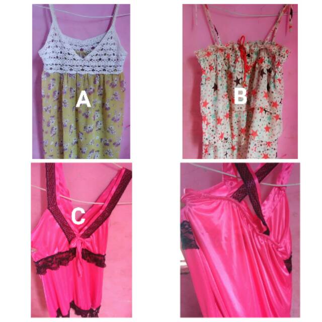 1@25👉5@100 Mini Dress Preloved Murah