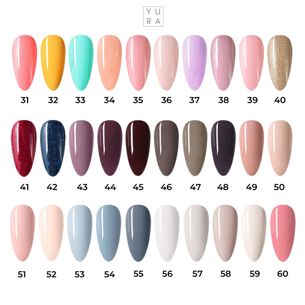 Venalisa Kutek Gel Nail Polish UV LED 60 warna No. 31-50