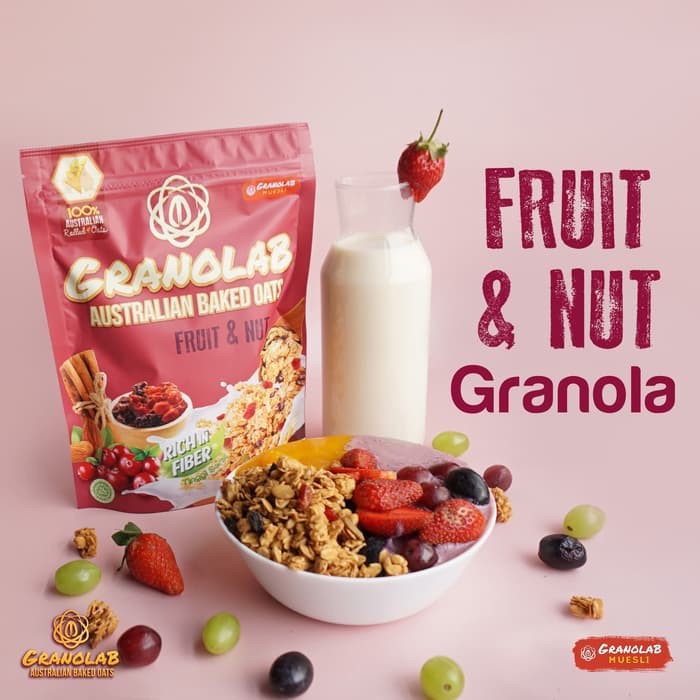 

Granolab Muesli - Granola Fruit & Nut 210 gr