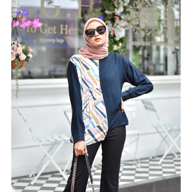 BLOUSE KOREA - CLEO BLOUSE - ATASAN WANITA - PAKAIAN TERLARIS - KOREAN STYLE - PAKAIAN WANITA - BLOUSE - CASUAL BLOUSE