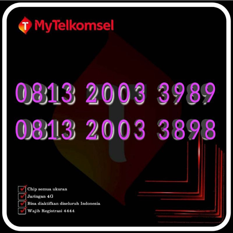 nomor cantik Telkomsel COUPLE