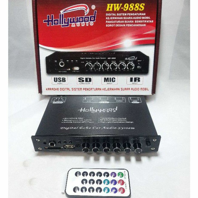 preAmp parametrik atau equalizer audio system hollywood HW-988s