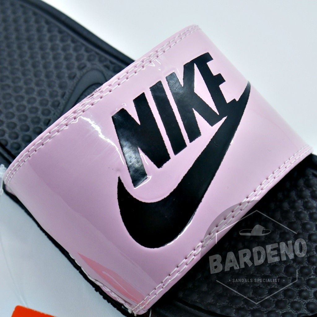 Sandal Nike Benassi JDI Peach Black Classic / Sandal Slop-3