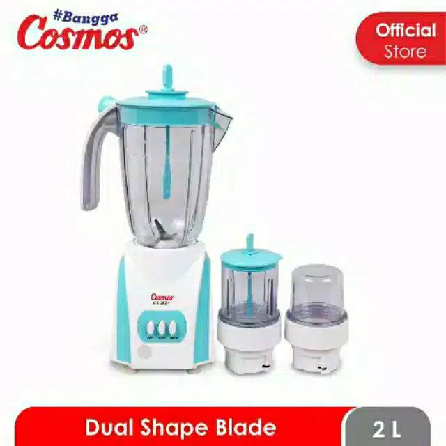 [ Cosmos ] Blender Plastik Cosmos CB 281P / 282P - 3 in 1 - Big Capacity-3