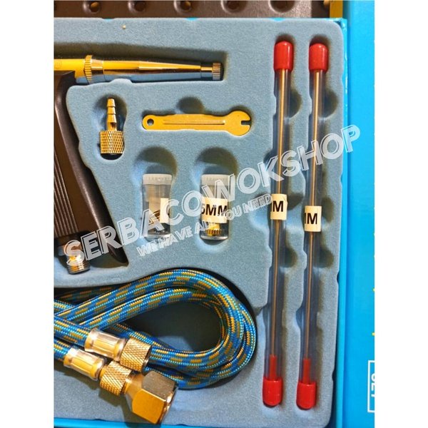 Lippro Pistol Type Airbrush Kit Set Penbrush Model Pistol Stainless Steel Termurah Berkualitas