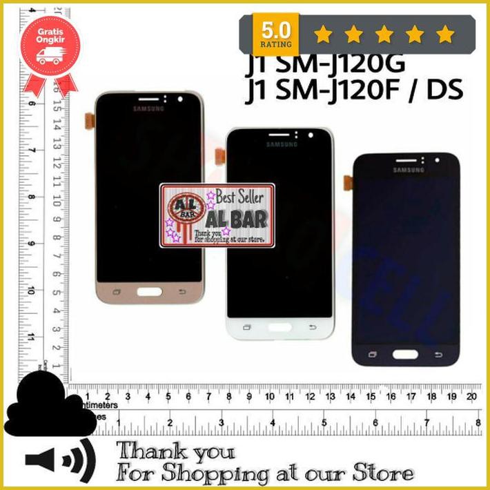 (Contras) Lcd + Touchscreen Samsung J1 2016 Sm-J120H J120G/Ds Original - Putih Paling Murah