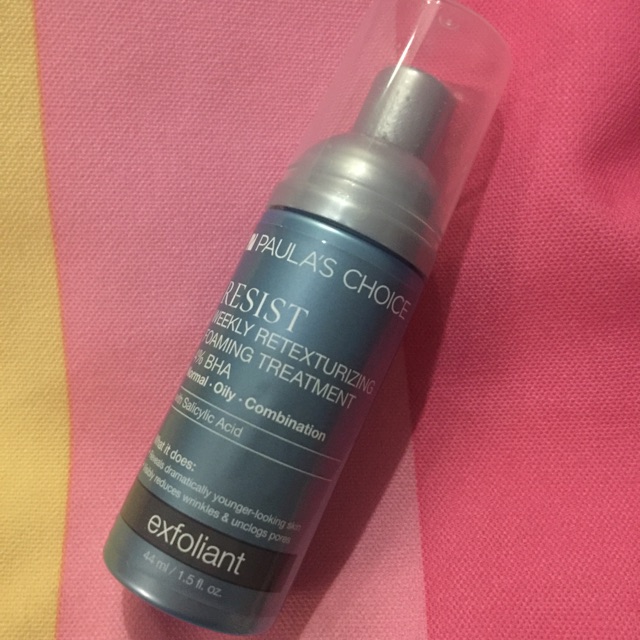 Paula's choice resist weekly retexturizing foaming trearment 4% bha