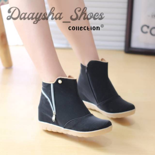 Sepatu boots wedges bsk 13