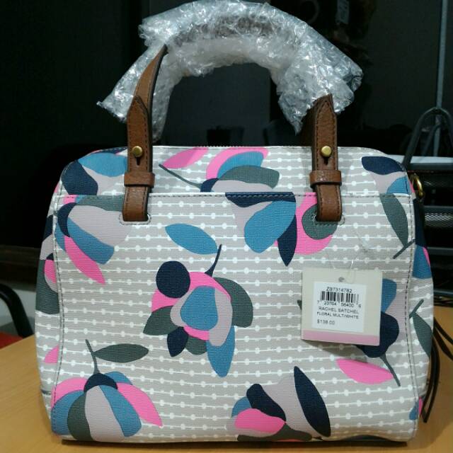 Fossil Rachel Satchel Multi Floral