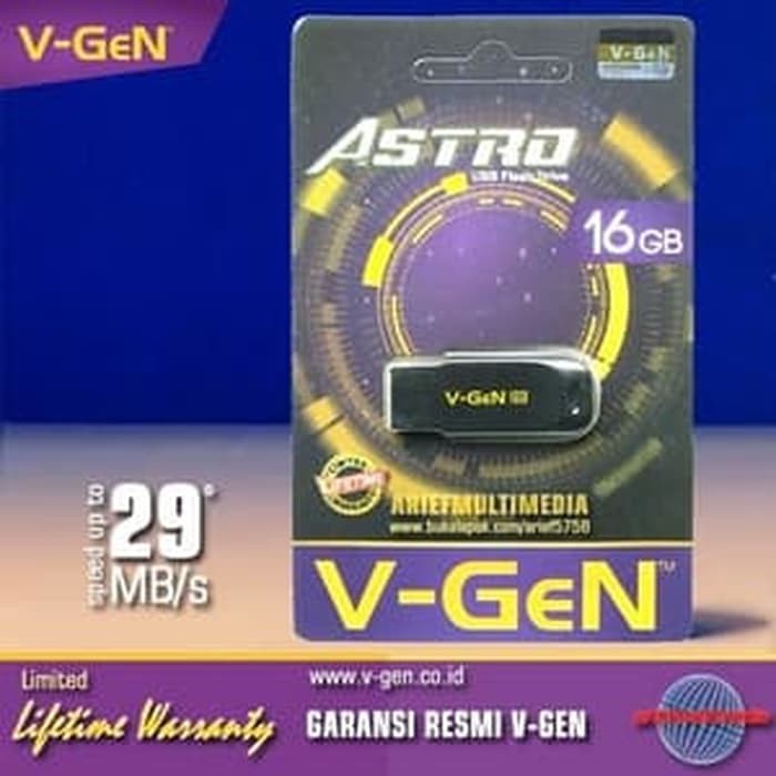 FLASHDISK VGEN ASTRO / ATOM GARANSI LIFETIME