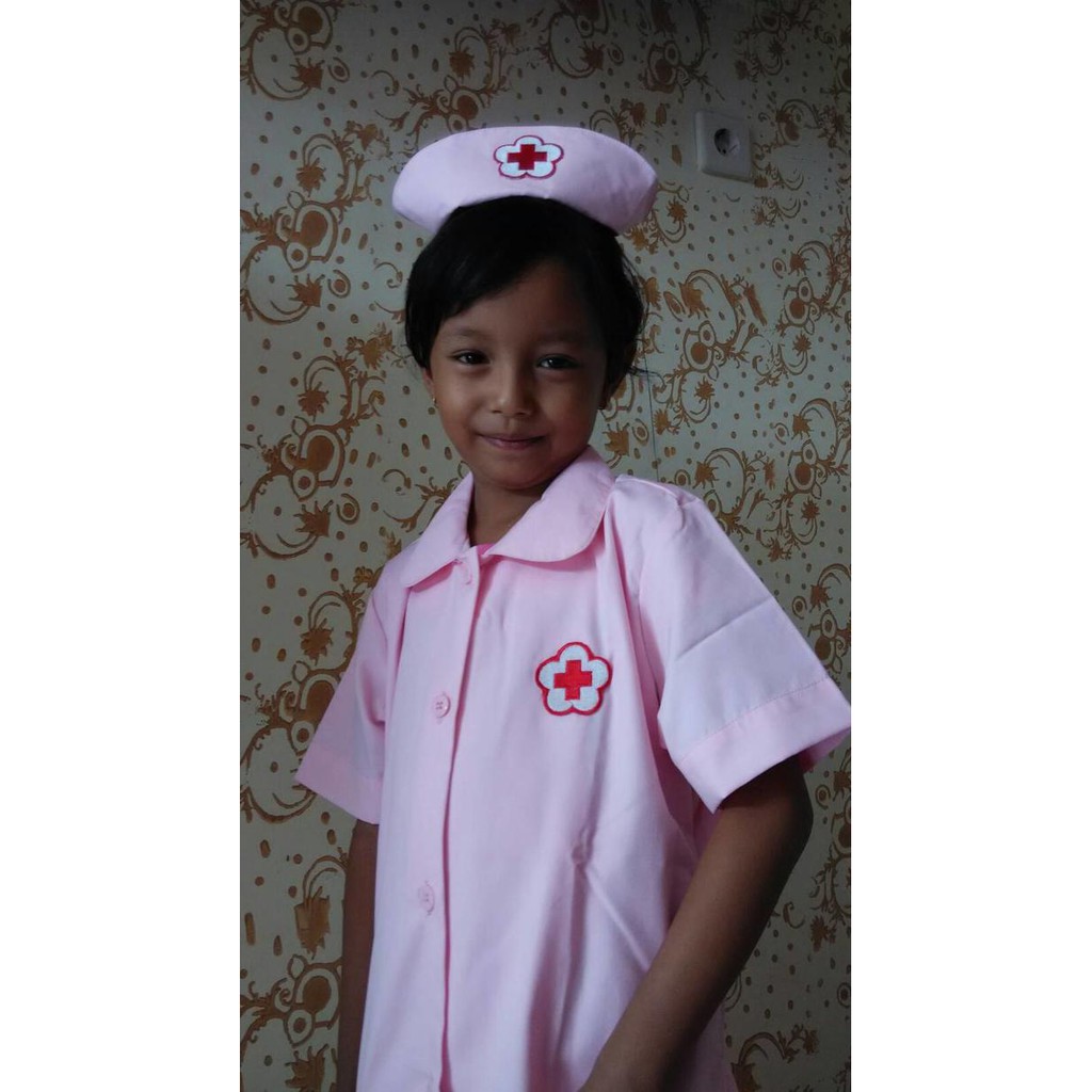 YUK BELI COSTUME HALLOWEEN PESTA BAJU SUSTER PINK CEPETAN..