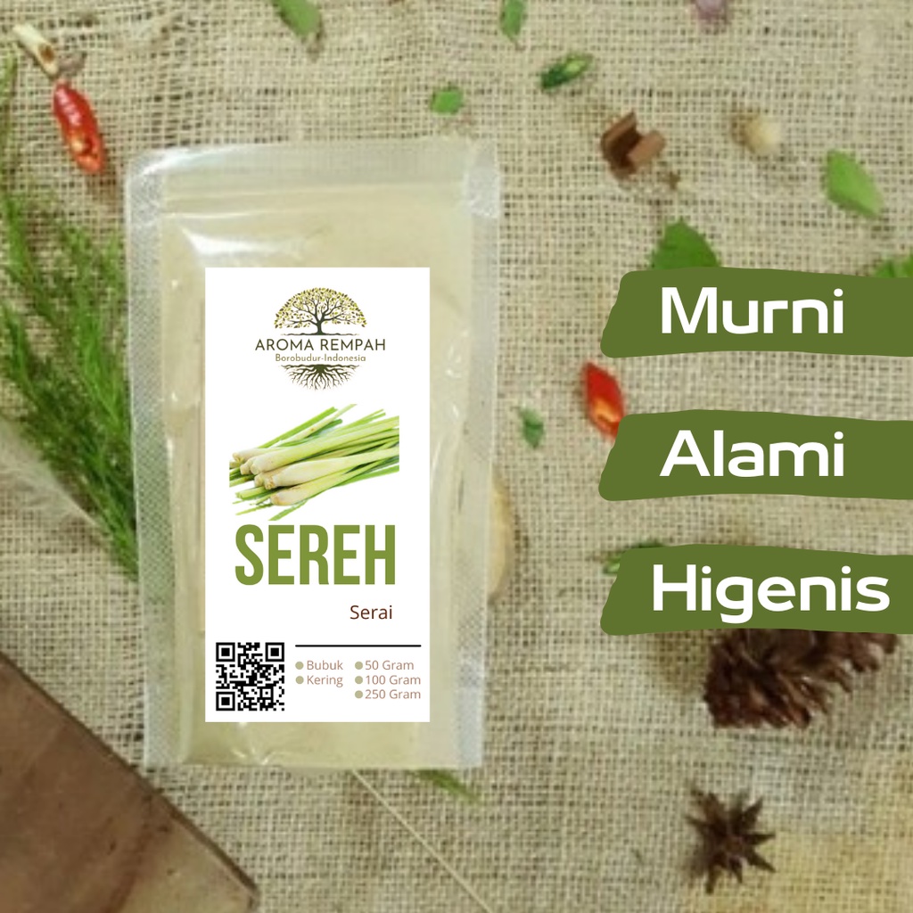 

SERAI BUBUK - SEREH MURNI - Cymbopogon Citratus - HERBAL - JSR - REMPAH